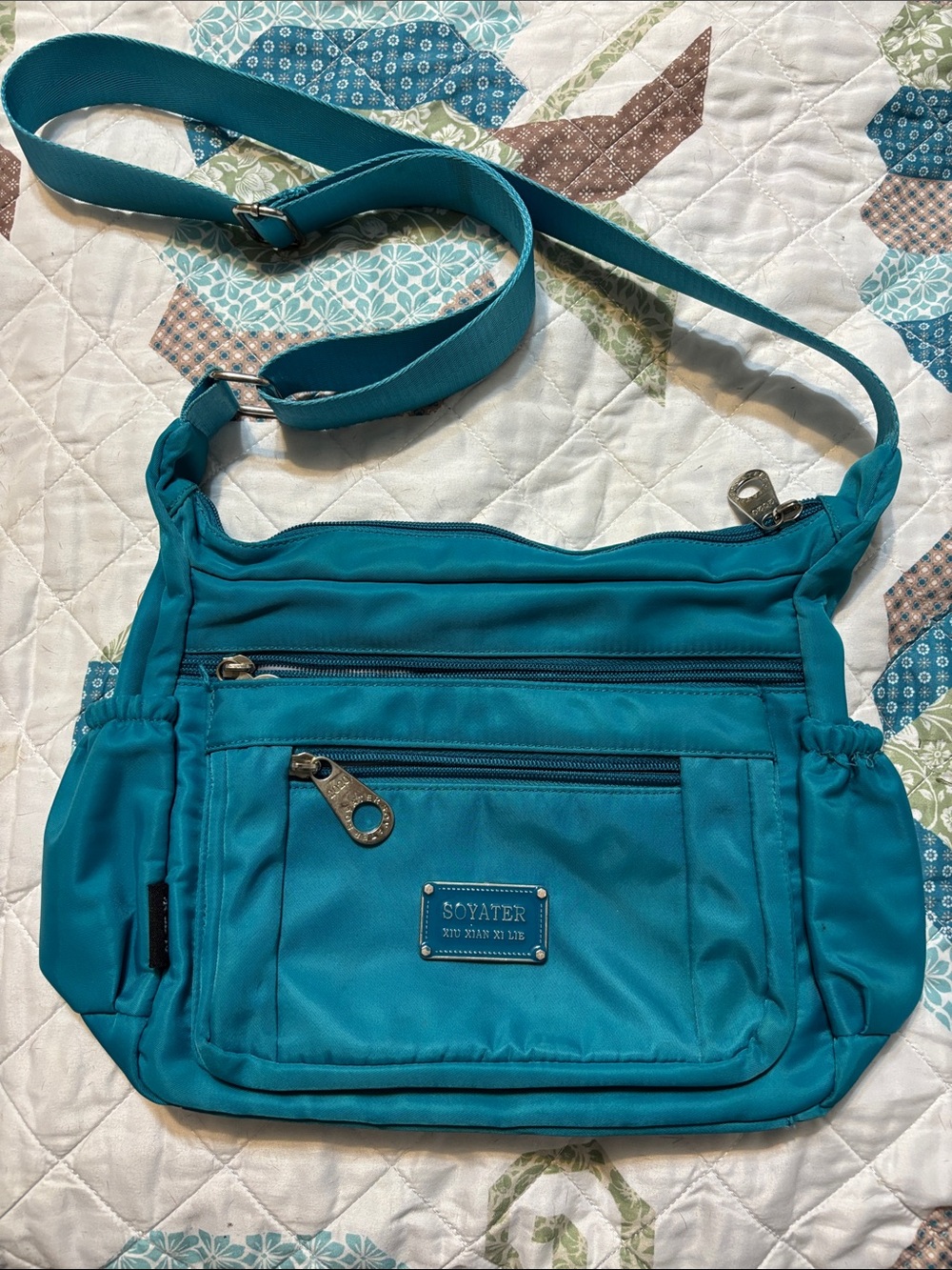 Teal Crossbody Shoulder Bag for Women
